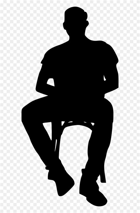 Person Sitting On Chair Silhouette Png - Silhouette Sitting On Chair ...