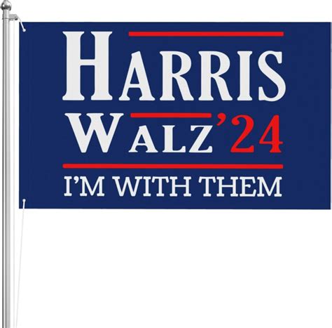 Kamala Harris Waltz 2024 Flag Harris Tim Walz 2024 Flag Im With Them