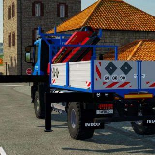 Camion Grue Iveco X Way Enedis V Fs Mod Farming Simulator