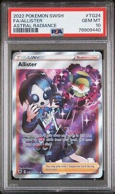 Psa Allister Full Art Tg Tg Astral Radiance Pokemon Card Swsh