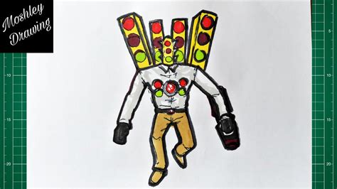 How To Draw Mecha Traffic Light Man Skibidi Toilet Youtube