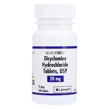 Dicyclomine HCl Tablets 20mg Bottle - SupremeMed