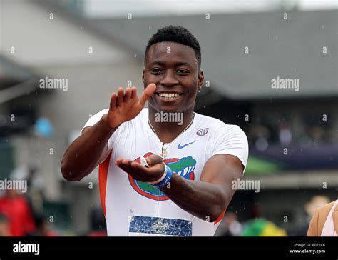 June 9 2018 Grant Holloway Of Florida Celebrates After Winning The