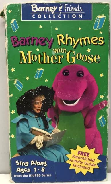 Barney Friends Rhymes Mother Goose Vhs Video Band Mitsingen Lieder