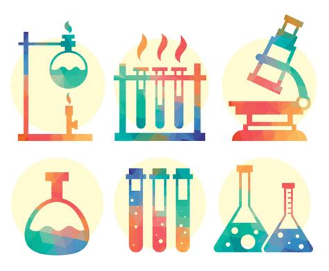 Colorful Science Element Vector Vector Art Graphics Freevector