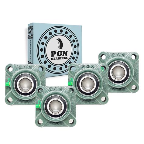 Pgn Ucf205 16 Pillow Block Bearing Pack Of 4 Square Flange Mounted Pillow Block Bearings