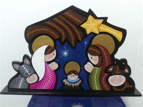 Pesebre En Puntillismo Pesebres Para Colorear Ed Christmas