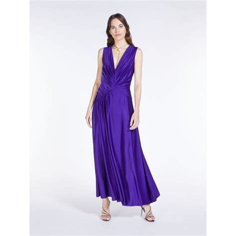 MAX MARA STUDIO Abito Satin OBBIA Viola Donna Elsa Boutique