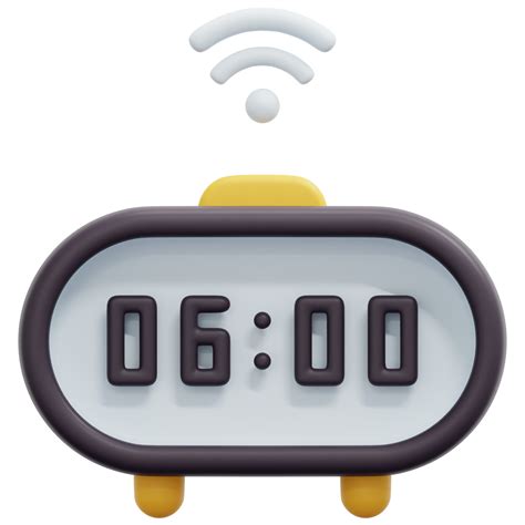 Digital Alarm Clock 3d Render Icon Illustration 11578582 Png