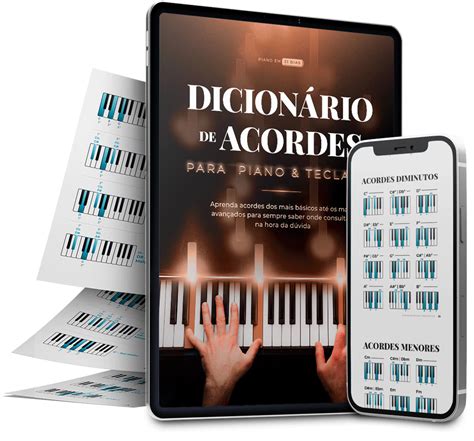 Dicion Rio De Acordes Para Teclado E Piano Piano Em Dias