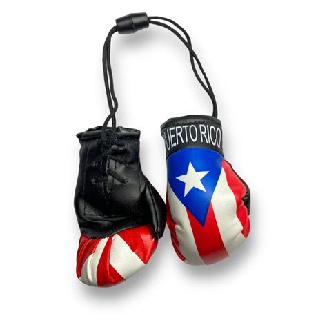 Boricua Pride Mini Boxing Gloves With Puerto Rican Flag Ideal For C