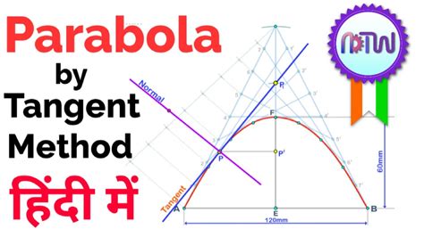 Parabola By Tangent Method Engineering Drawing YouTube