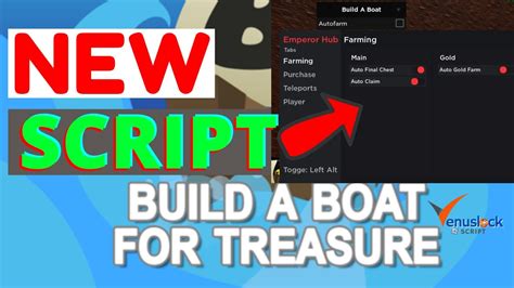 Build A Boat For A Treasure Script 2022 Roblox GUI Fastest Auto