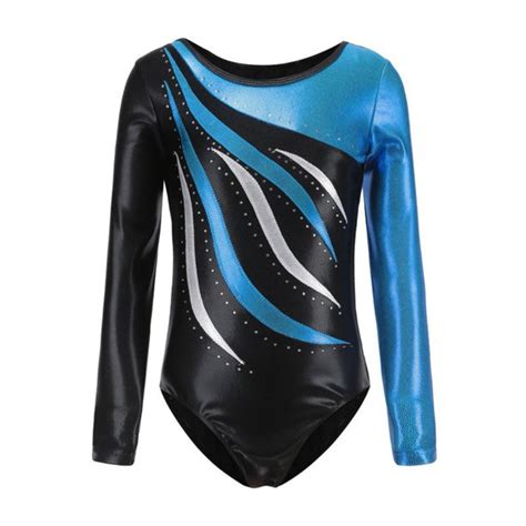 Bullpiano 5 13y Leotard For Girls Gymnastics Ballet Dance Leotard Long