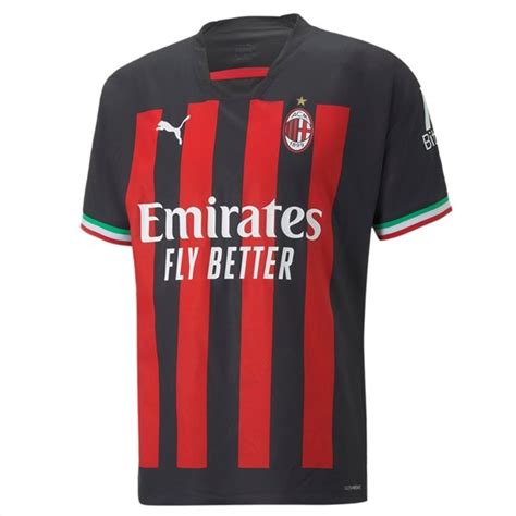 Ac Milan Thuis Voetbalshirt Korte Mouw Voetbal Pakje