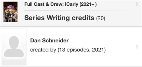 Did you know Dan Schneider is a writer on every episode of the reboot ...