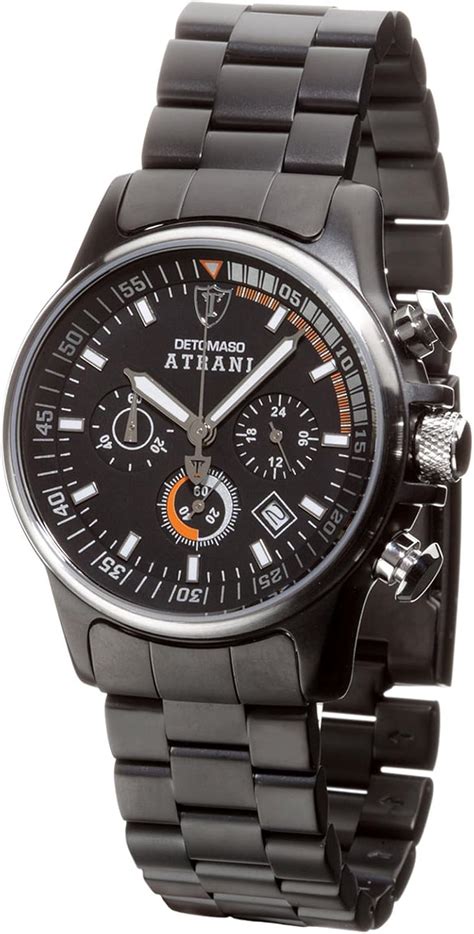 Detomaso Atrani Chronograph Gents Watch Sm C Bk Amazon Co Uk Fashion