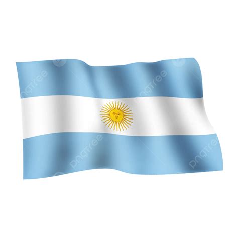 Argentina Ondeando Una Bandera Sobre Fondo Transparente Png Dibujos