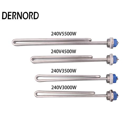 DERNORD 240V 1 BSP Electric Immersion Water Heater Foldback Tubular