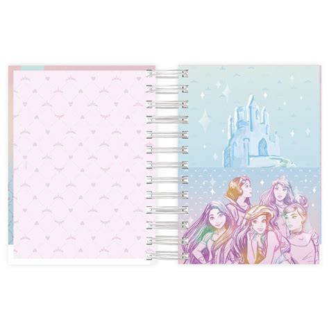 Agenda Diária Mini Princesas 2024 192 Folhas 2491055 Spiral Pn Pt 1 Un Suprimentos Para