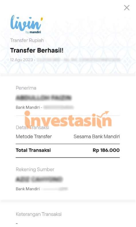 Cara Melihat Bukti Transfer Livin Mandiri Kuning