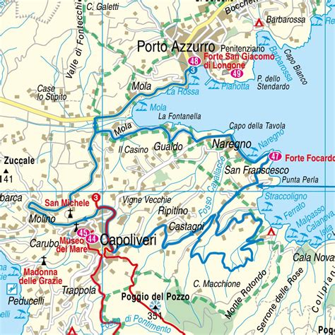 islandmap elba  map  reise   verlag peter rump gmbh