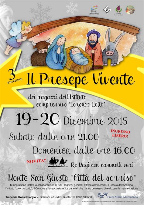 Torna Il Presepe Vivente Dei Bambini A Monte San Giusto Picchio News