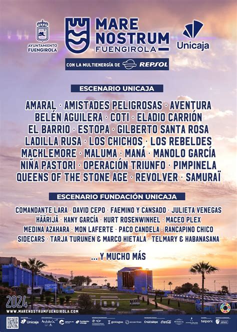 Festival Marenostrum Fuengirola Cartel Entradas Y Horarios