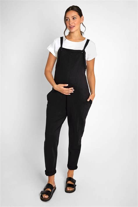 Buy Jojo Maman Bébé Black Jersey Maternity Dungarees From Next Israel