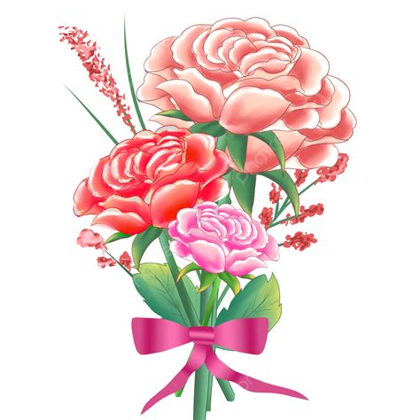 Mothers Day Carnation Bouquet Floral Mothers Day Holiday Png