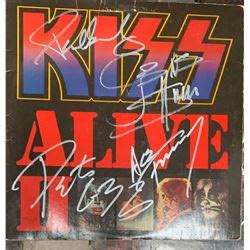 Signed Kiss Alive II Album Cover