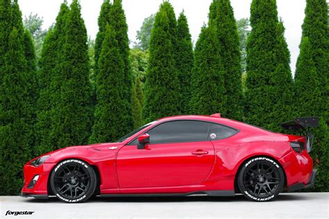 Red Rocketbunny Scion Frs Forgestar F Wheels Forgestar