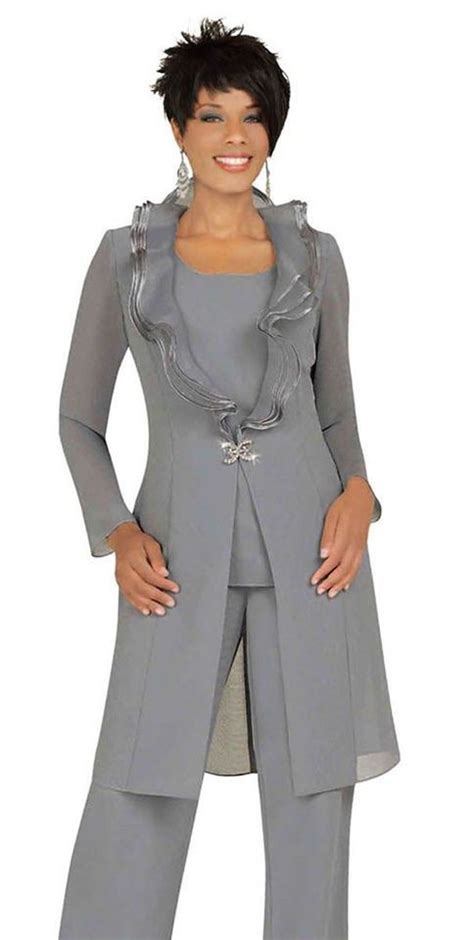 Misty Lane 13538 Womens Formal Evening Duster Jacket Pant Suit Sizes