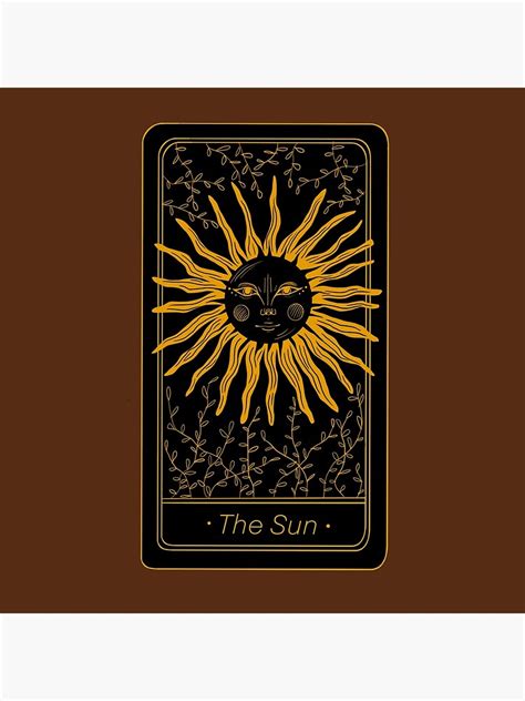 The Sun Tarot Card Poster For Sale By Illustasia Redbubble