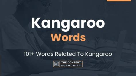 Kangaroo Words - 101+ Words Related To Kangaroo