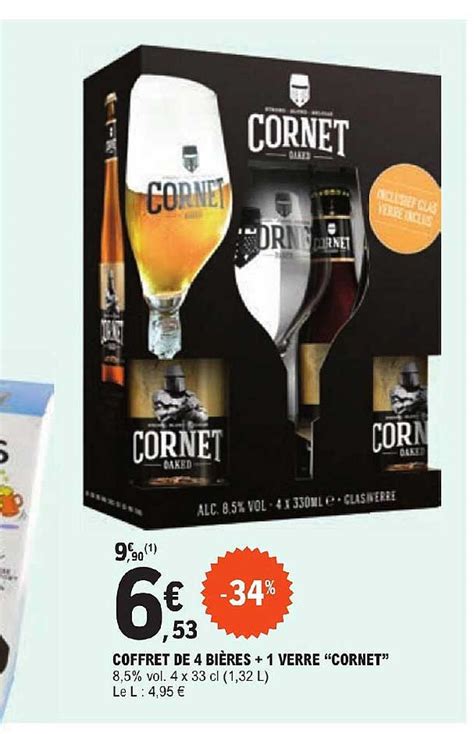 Promo Coffret De Bi Res Verre Cornet Chez E Leclerc Icatalogue Fr