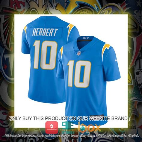 Best Nfl Justin Herbert Los Angeles Chargers Elite Powder Blue Football