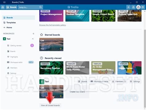 How To See Closed Boards In Trello Hardreset Info
