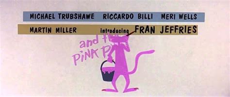 Friz Freleng The Pink Panther Title Sequence 1963 Youtube