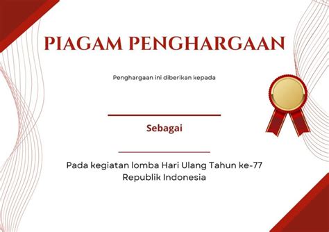 Contoh Piagam Penghargaan Lomba Mewarnai - Contoh Surat Resmi