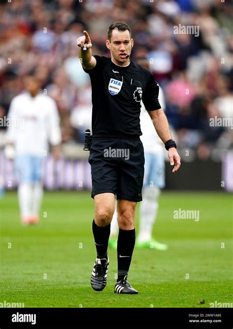 Jarred Gillett Referee During The Premier League Match At At The