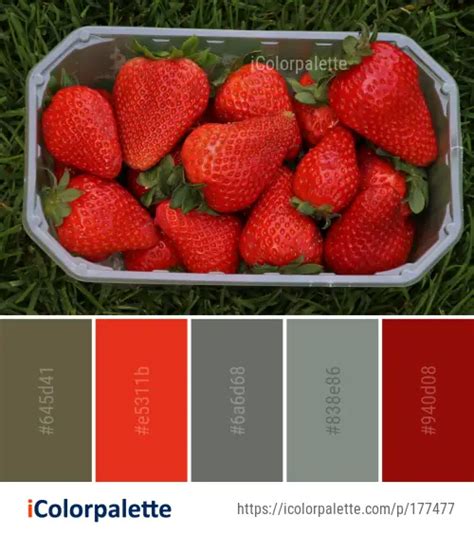 Color Palette Ideas From Strawberry Natural Foods Strawberries Image Icolorpalette