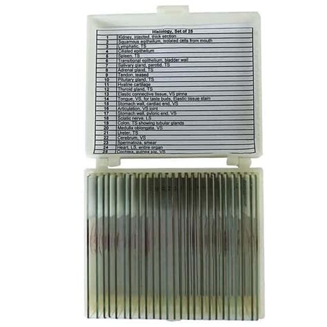 Cole Parmer Prepared Microscope Slide Set Histology Set Of 25 Slides 1 Ea From Cole Parmer