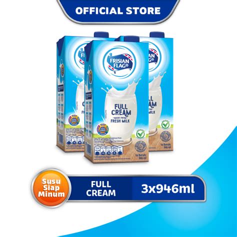 PAKET ISI 3 Frisian Flag UHT Fullcream 946ml Lazada Indonesia