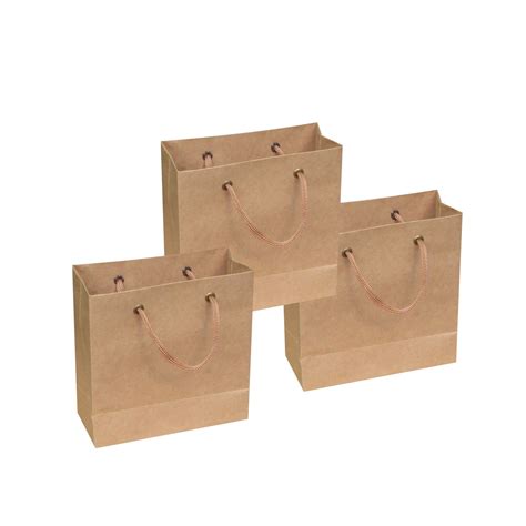 Sacola Kraft Mini 10x10x4 5 Cm Cor Parda 10 Unidades Sacolas E