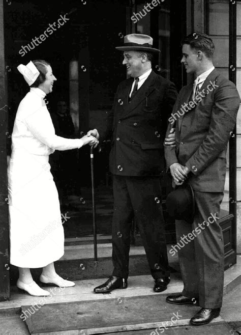 Franklin D Roosevelt Clutching Arm His Editorial Stock Photo Stock