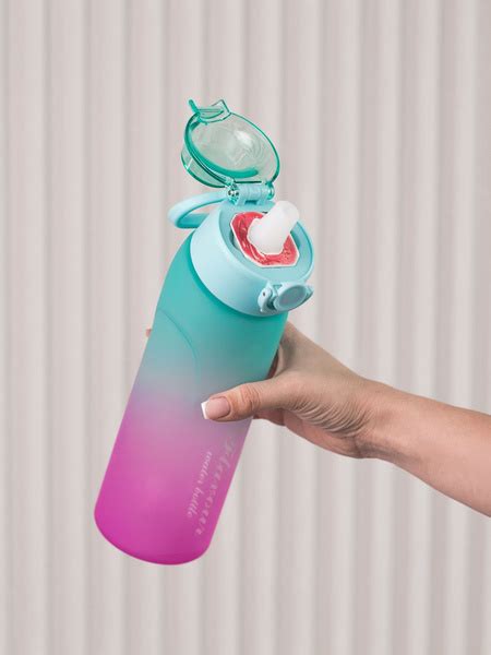 Бутылка для воды спортивная голубая с ароматизатором air up, бутыль ...