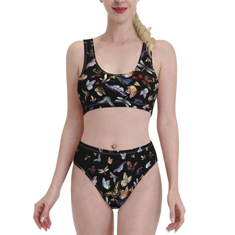 Daiia Butterfly Women S Bikini Swimsuit Two Piece Swimsuit High