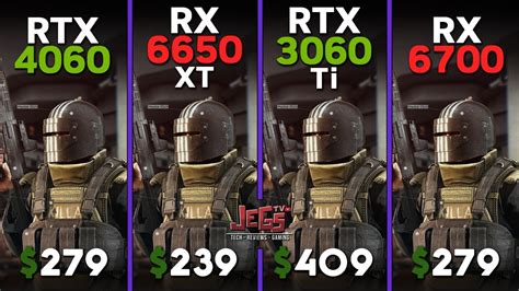 RTX 4060 Vs RX 6650 XT Vs RTX 3060 Ti Vs RX 6700 Ryzen 5 7600