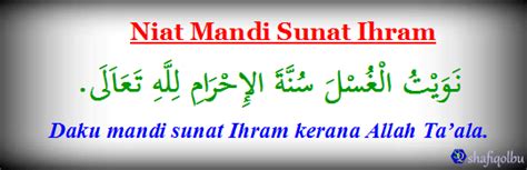 Niat Mandi Sunat Jumaat Rumi Ihram Shafiqolbu Aiyana Treutel